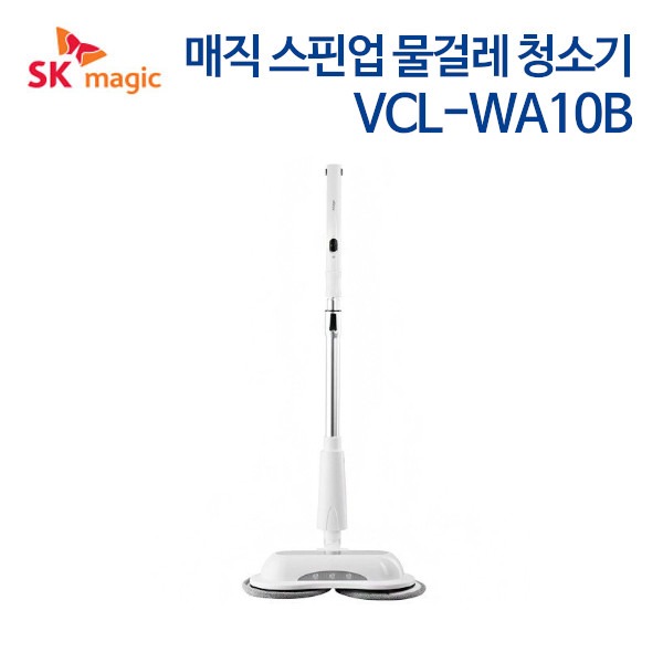 SK매직 매직 스핀업 무선 물걸레청소기 VCL-WA10B (화이트)